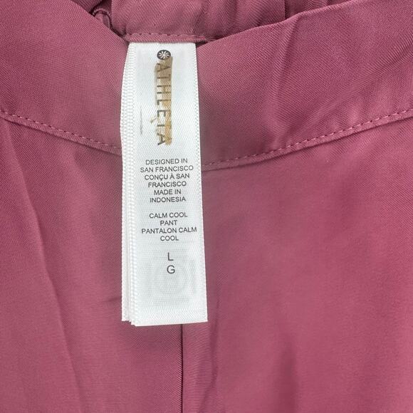 Athleta Cam Cool Plum Lounge Pant WMNS Large Sleep Ware Wide Leg Tawny Rose High - Picture 4 of 10